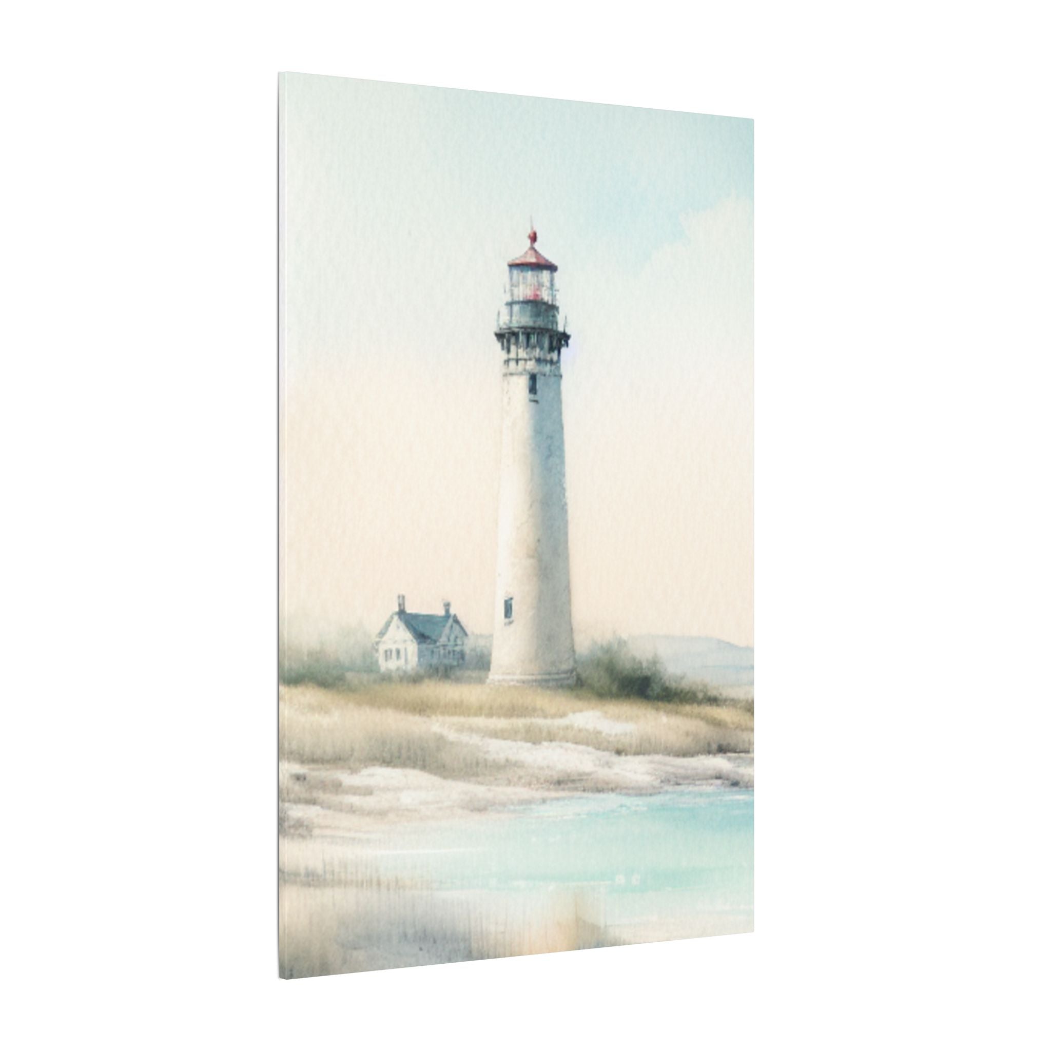 Coastal Morning Lighthouse Canvas