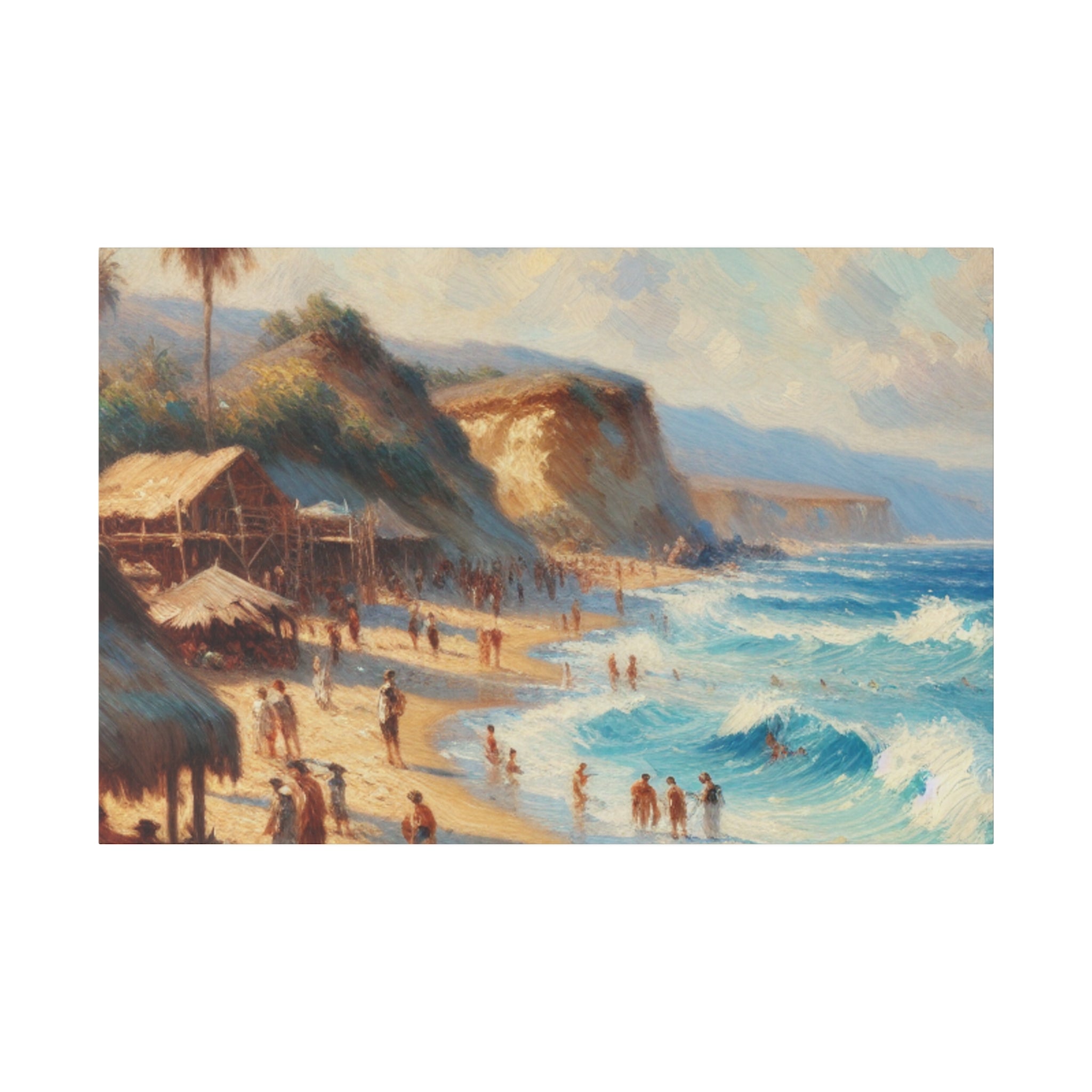 Seaside Reverie Beach Painting Canvas