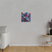 Abstract Expressionist Multicolor Splatter Wall Art Canvas