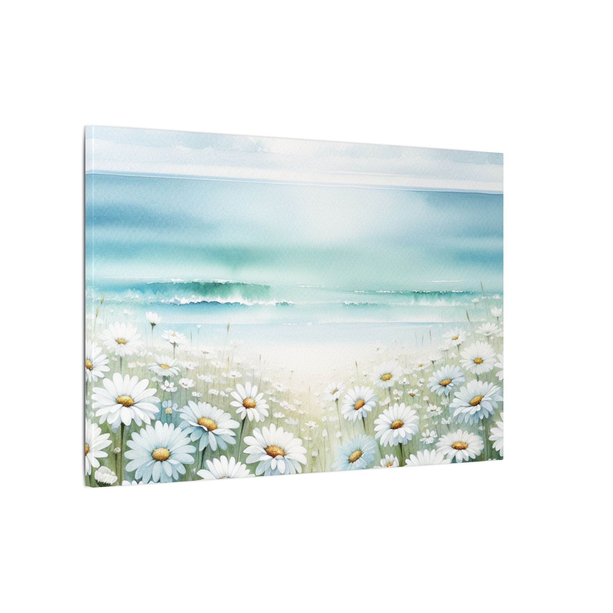 Coastal Daisy Horizon Canvas