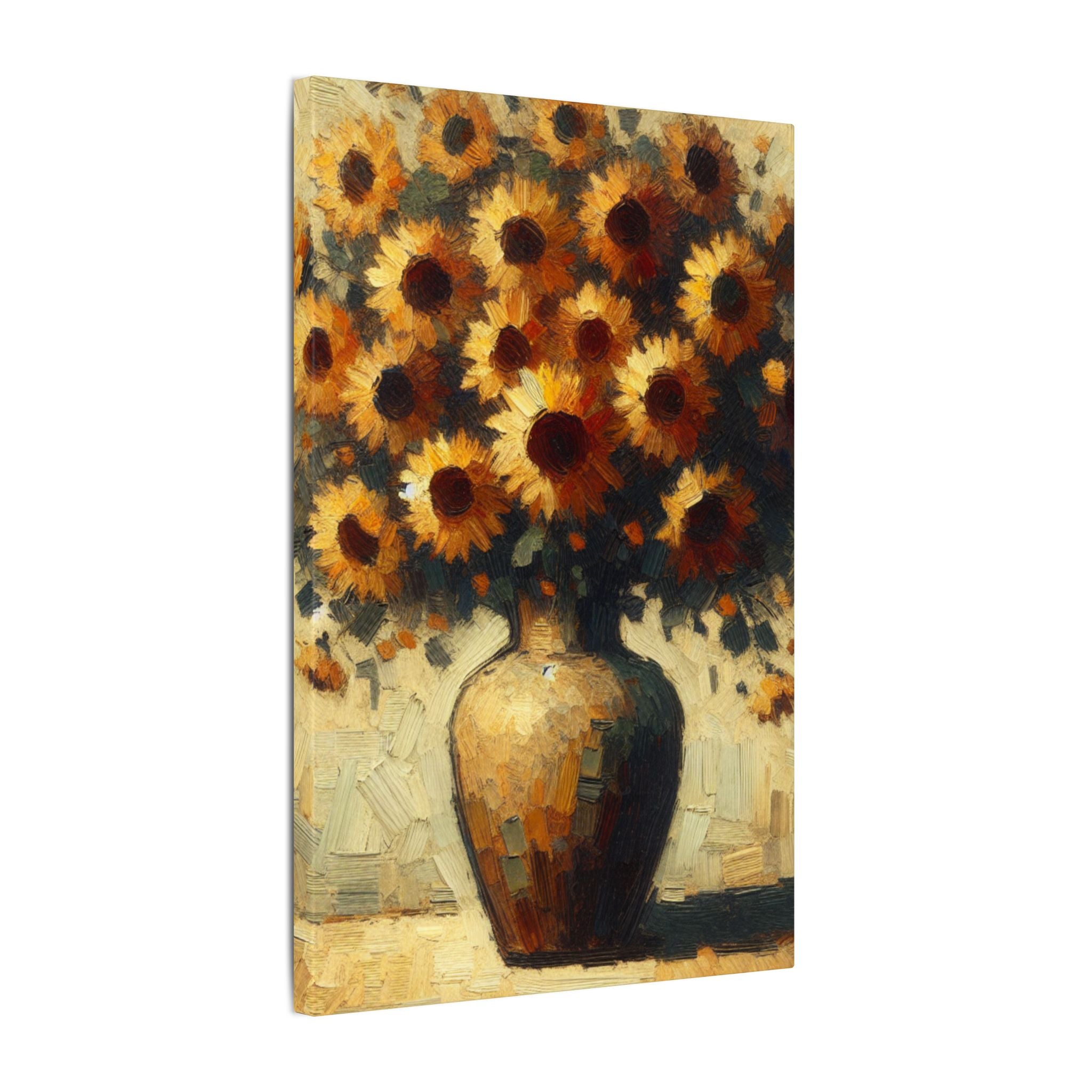 Sunflower Vase Painting Canvas