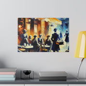 Espresso Serenity Blend Street Cafe Artwork Canvas