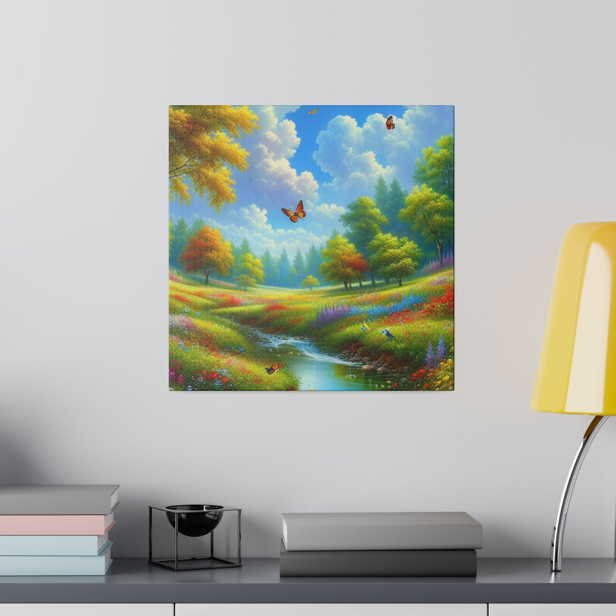 Sun-Kissed Summer Splendor Landscape Painting Canvas