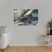 Winterscape Reverie Snowy Winter Painting Canvas