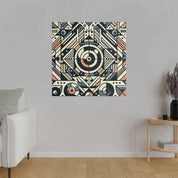 Kaleidoscopic Geometry Symphony of Shapes Geometric Painting Canvas