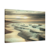 Seascape Dusk Tonalism Beach Painting Canvas