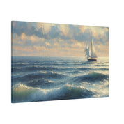 Sailboat Mirage Sailboat Painting Canvas