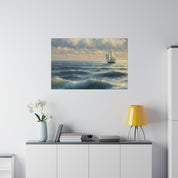 Sailboat Mirage Sailboat Painting Canvas