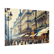 Parisian Street Symphony French Street Painting Canvas