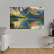 Peak Mountain Symphony Mountain Landscape Painting Canvas