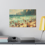 Serene Coastal View Beach Painting Canvas