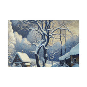 Pastoral Winter Whisper Snowscape Winter Painting Canvas