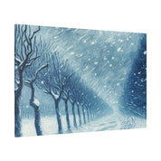 Blizzard Storm Snowscape Winter Painting Canvas