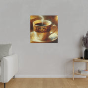 Impressionist Espresso Art Decor Coffee Painting Canvas