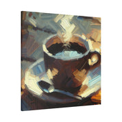 Quiet Morning Rustic Cafe Wall Decor Coffee Painting Canvas