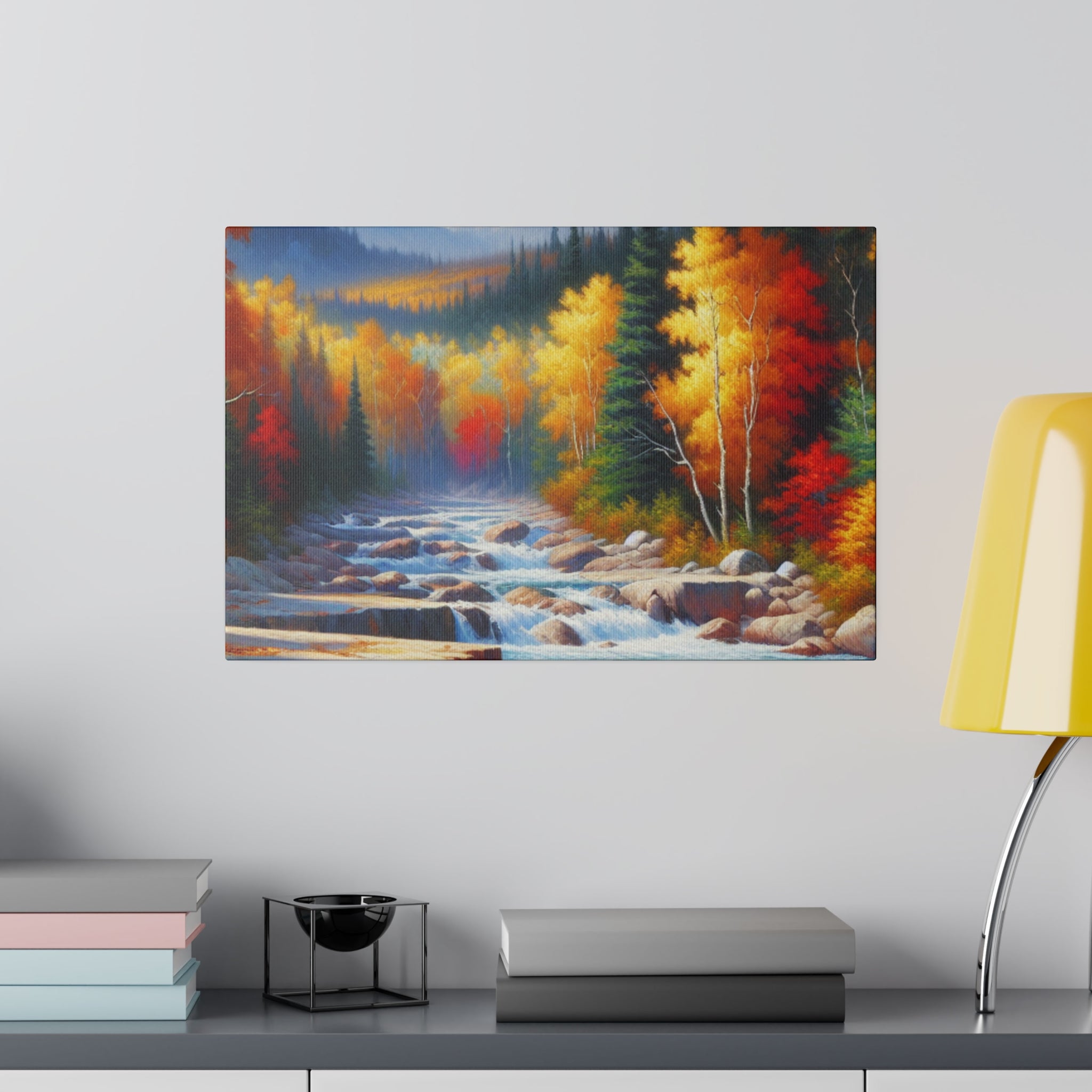 Autumn Embrace Whisper Fall Painting Canvas