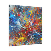 Striking Splatter Art Abstract Painting Canvas