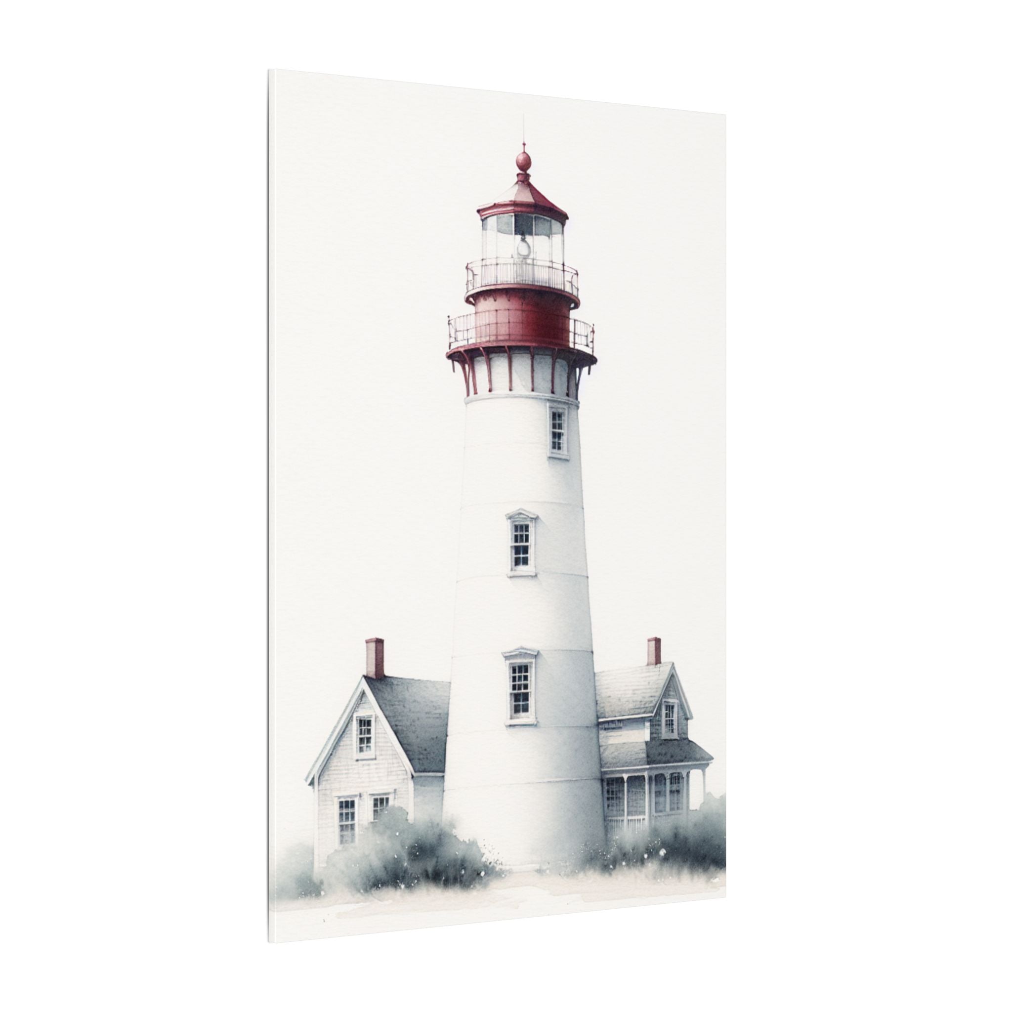 Red-Topped Lighthouse Canvas