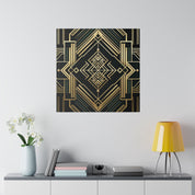 Deco Dynamo Elegance Pattern Art Deco Wall Art Canvas