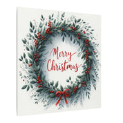 Merry Christmas Wreath Canvas