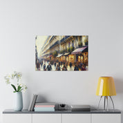 Parisian Brushstroke Symphony French Street Painting Canvas