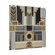 Deco Elegance Lattice Pattern Art Deco Wall Art Canvas