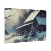 Winterscape Reverie Snowy Winter Painting Canvas