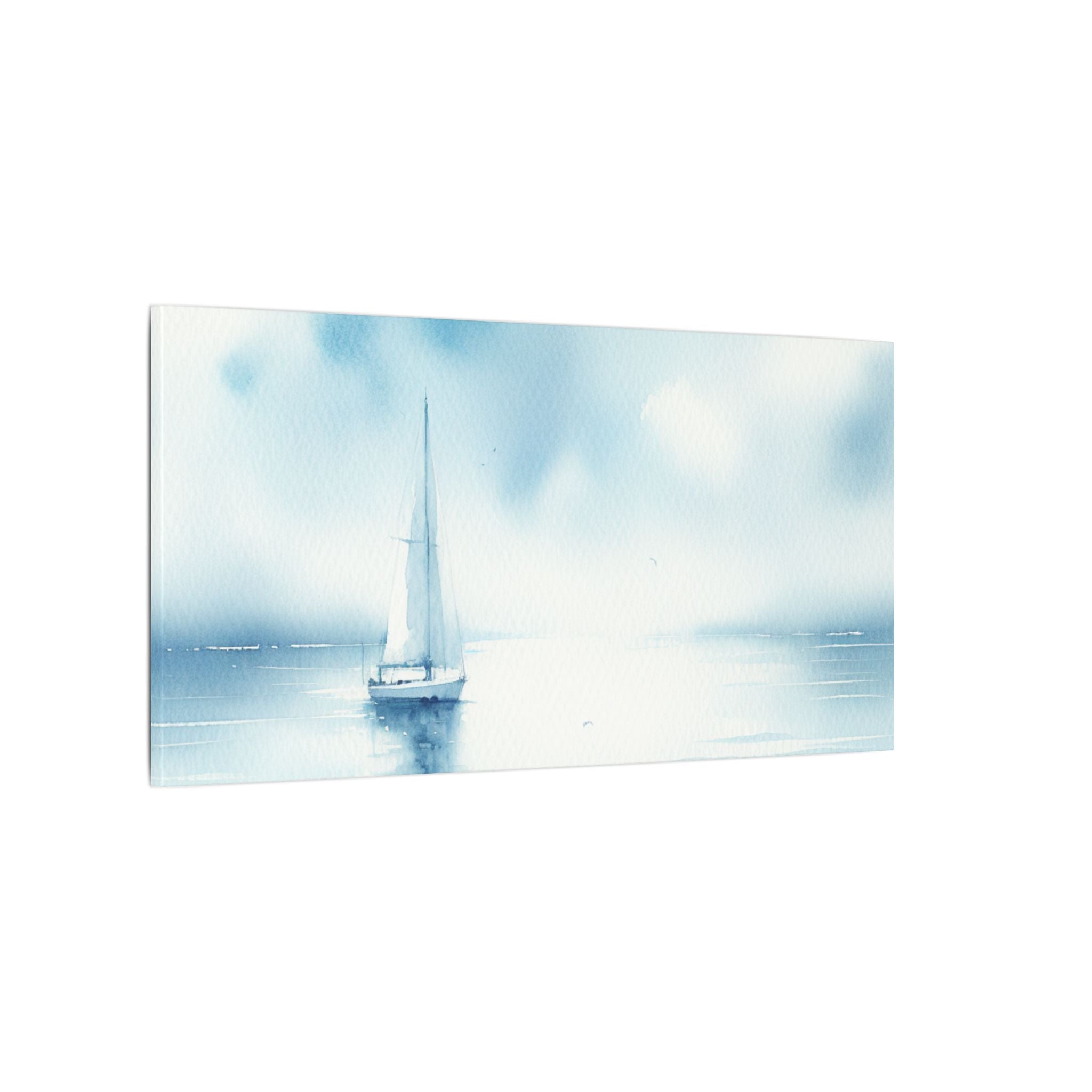 Sailboat in Misty Bay Canvas