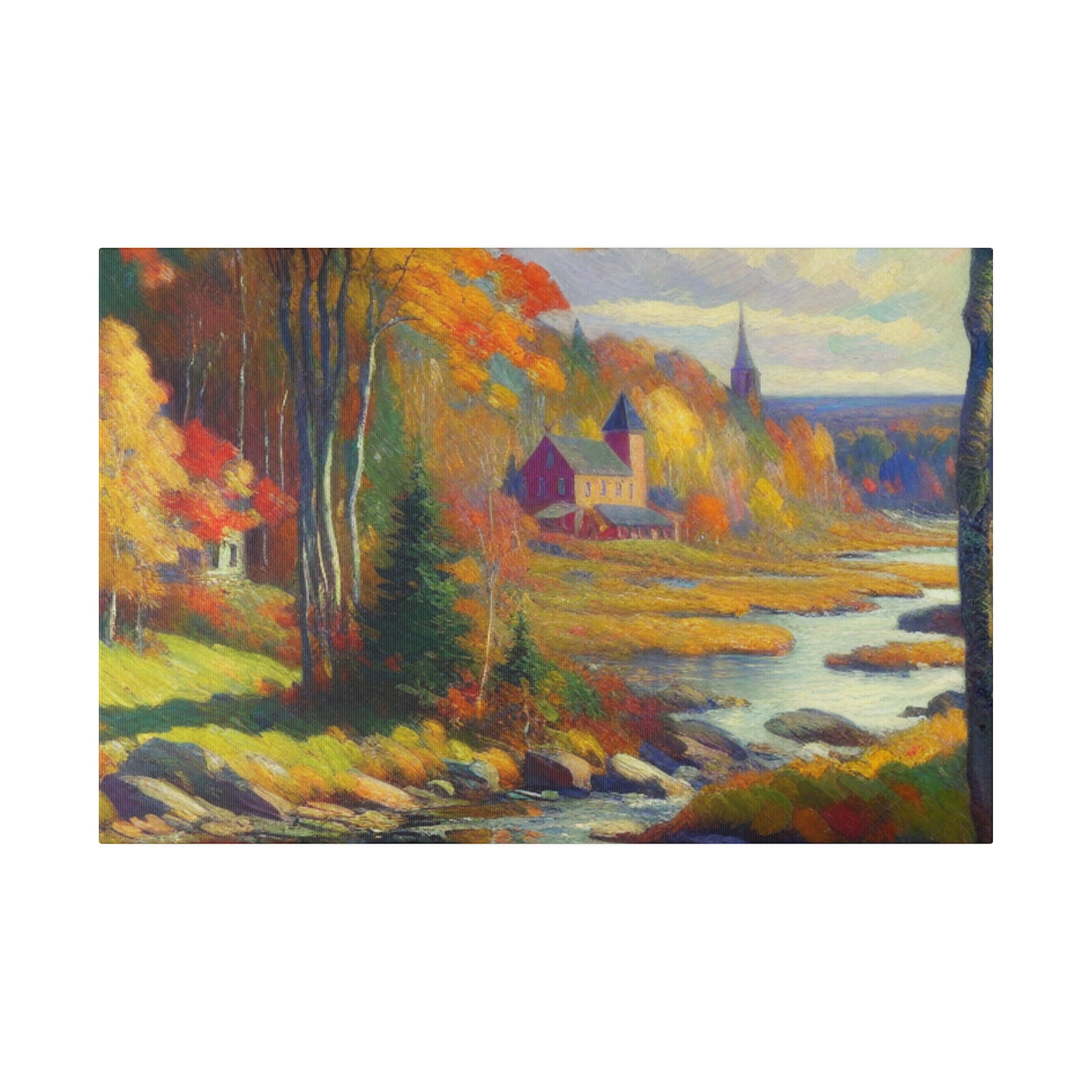 Autumn Whisper Symphony Fall Painting Canvas