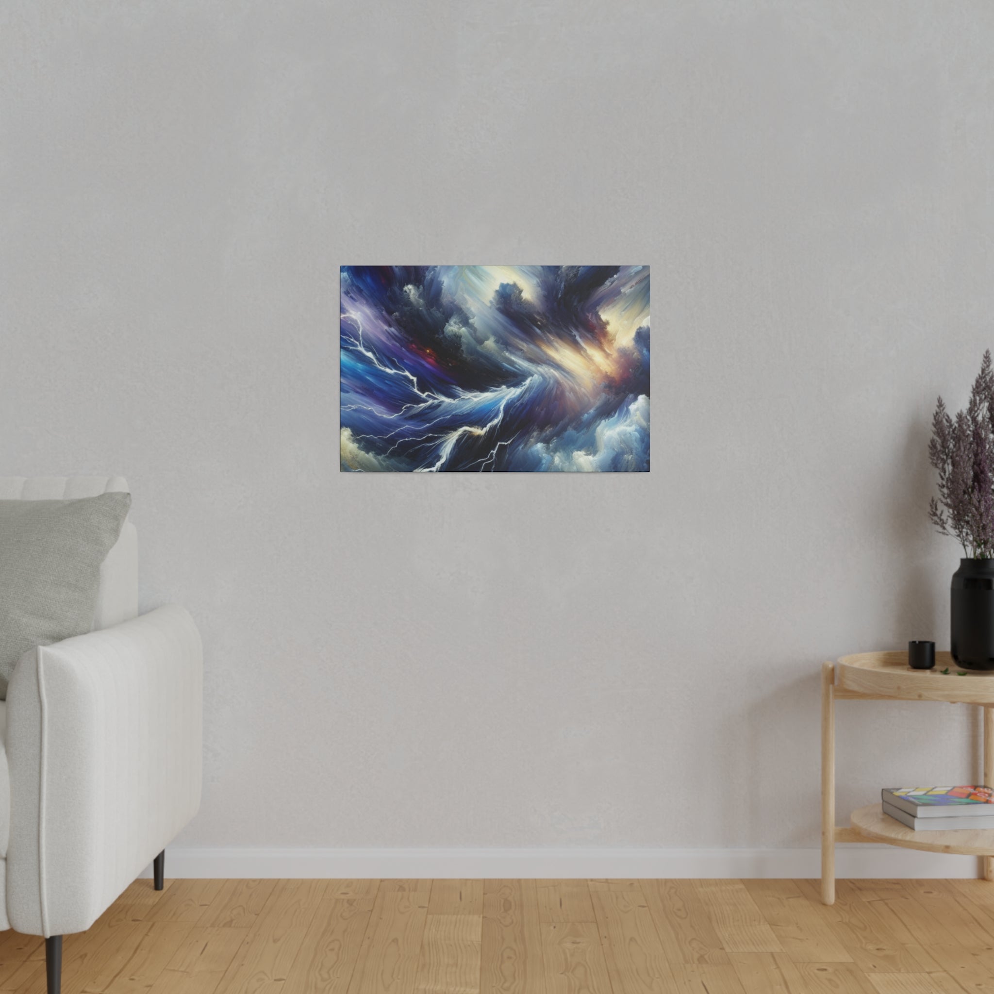 Tempest Heaven's Mirage Lightning Painting Canvas