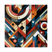 Vibrant Maximalist Symphony Geometric Painting Canvas