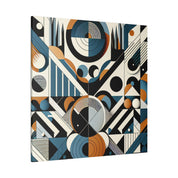 Kaleidoscopic Symphony of Shapes Geometric Painting Canvas