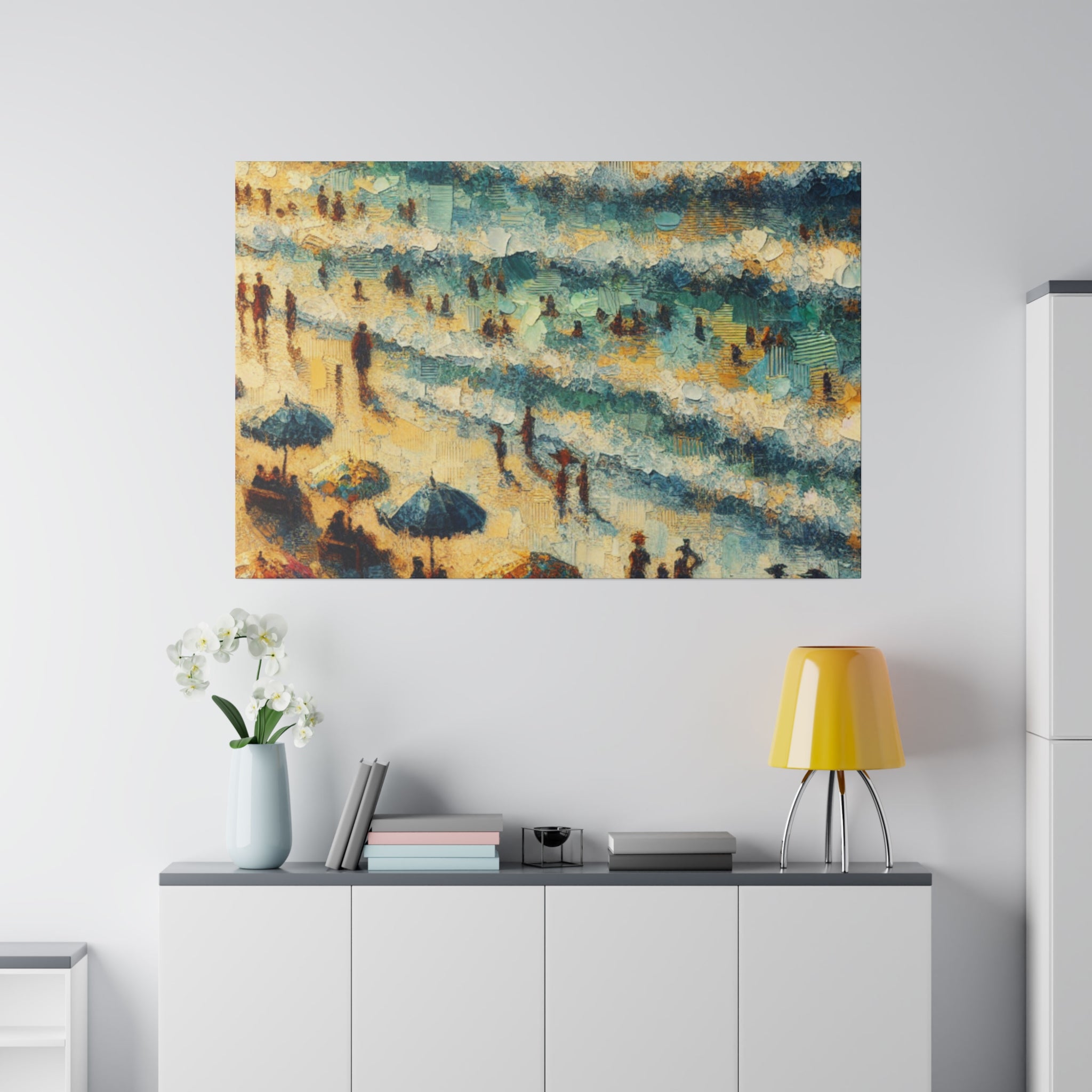 Sapphire Shores Beach Painting Canvas