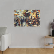 European Serenity Scenes Cafe Artwork Canvas