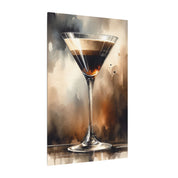 Espresso Martini Cocktail Abstract Canvas