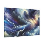 Tempest Heaven's Mirage Lightning Painting Canvas