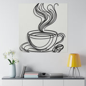 Simplicity Brewed Minimalist Coffee Art Canvas