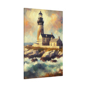 Beacon Illumination Coastal Wall Art Lighthouse Painting Canvas