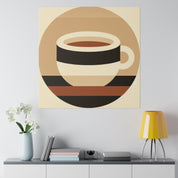 Simplicity Brewed: A Study in Coffee Minimalism Coffee Wall Art Canvas