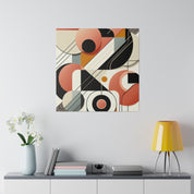 Vivid Geometry A Symphony of Shapes Geometric Painting Canvas