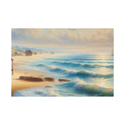 Seashore Reverie Coastal Beach Painting Canvas