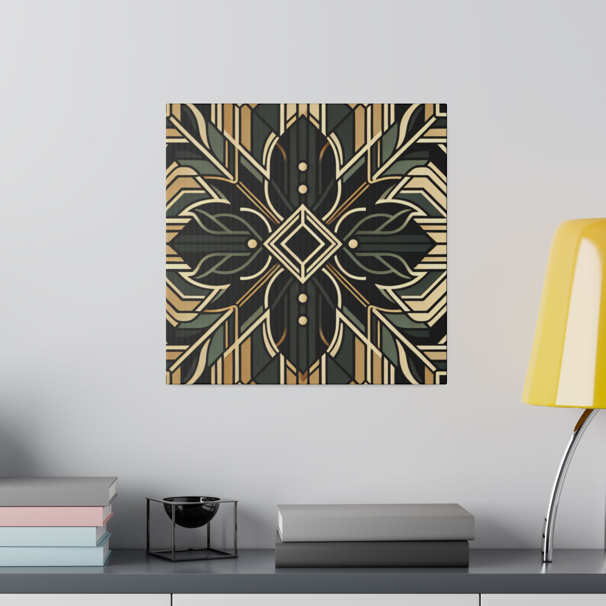 Deco Elegance Whirl Art Deco Wall Art Canvas