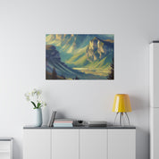 Majestic Nature Mountain Landscape Painting Canvas