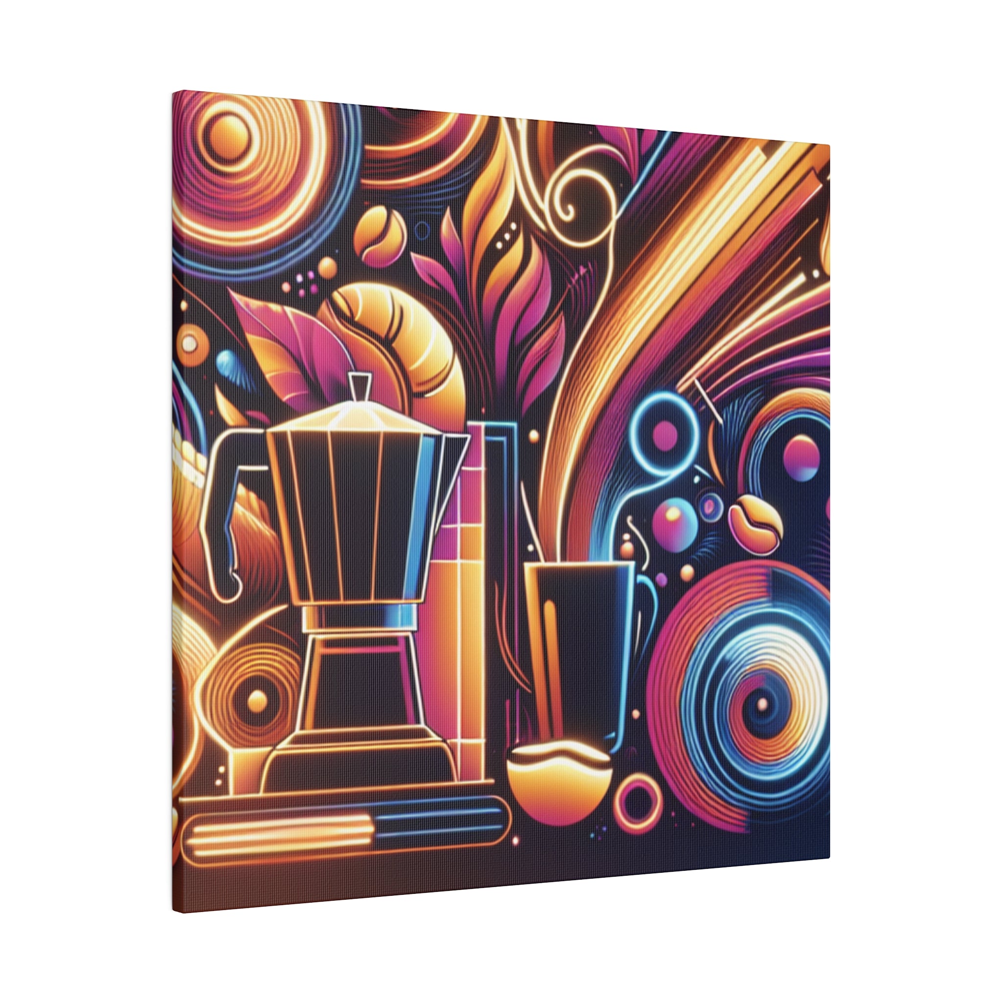 Art Deco Cafe Coffee Shop Decor Canvas