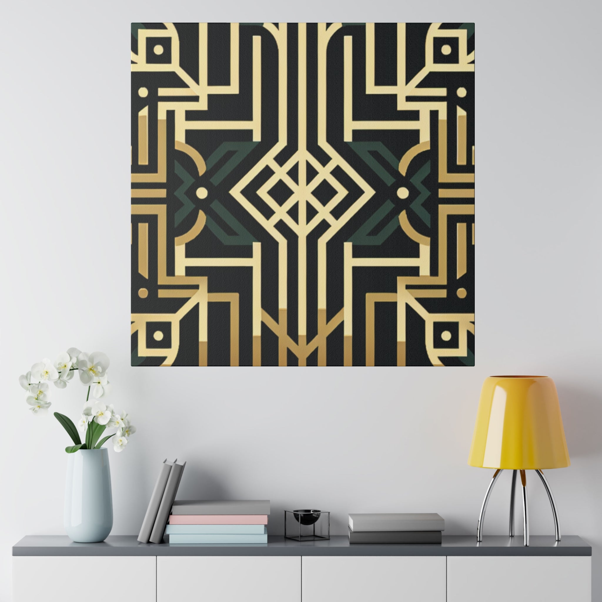 Deco Dream Fusion Pattern Art Deco Wall Art Canvas