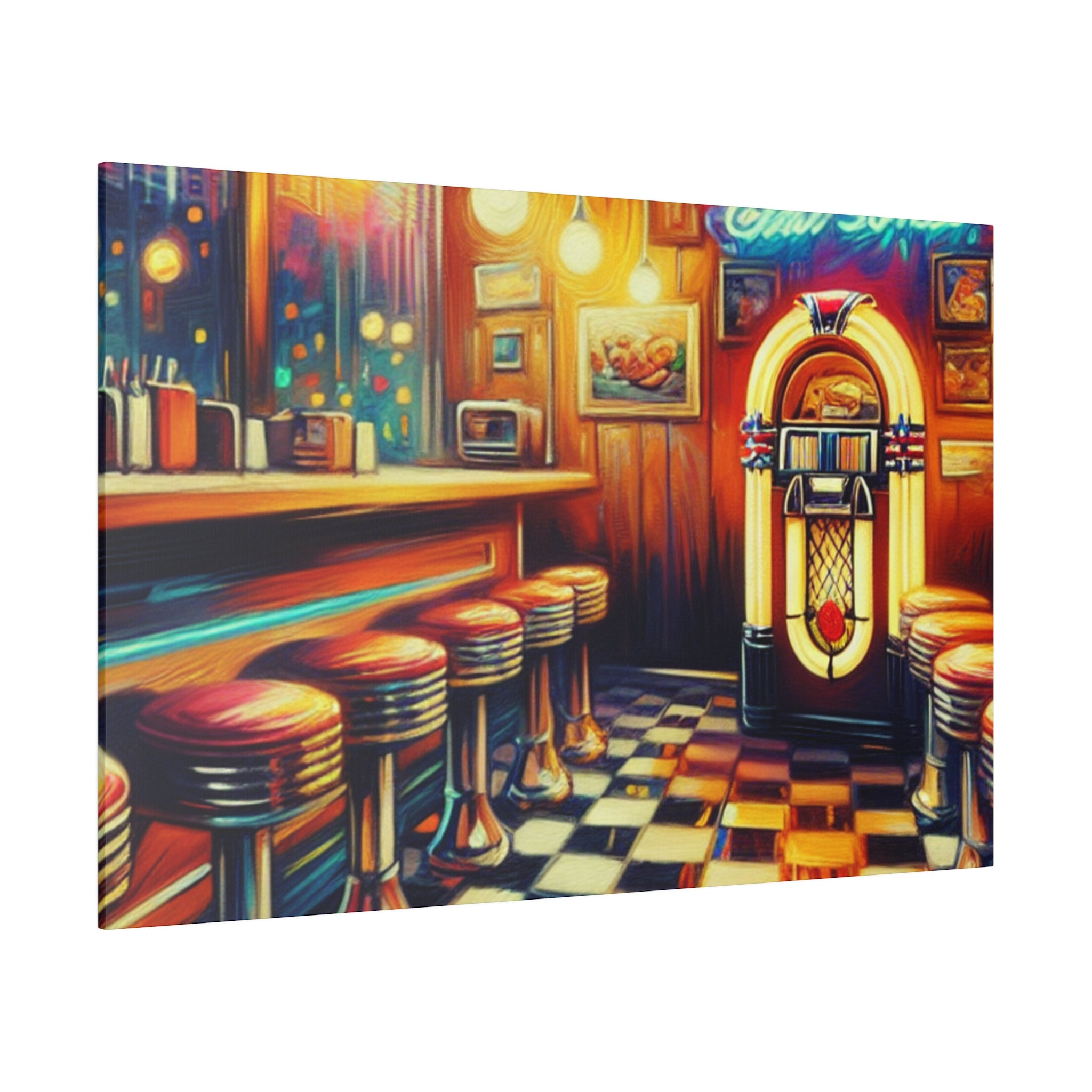 Old School American Pub Painting Canvas