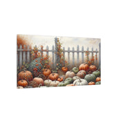 Pumpkin Garden in Autumn Light Canvas