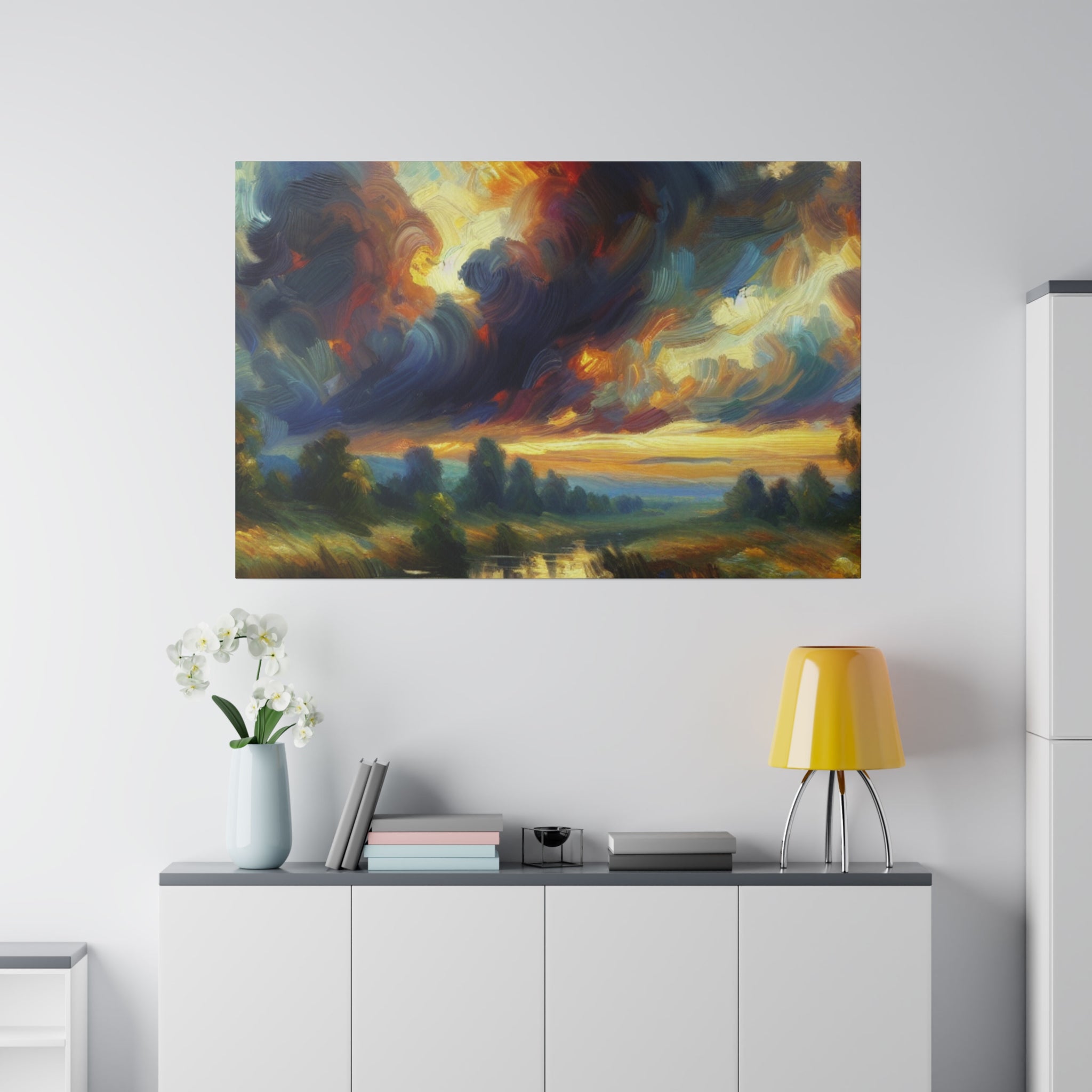 Stormscape Ethereal Euphoria Landscape Painting Canvas