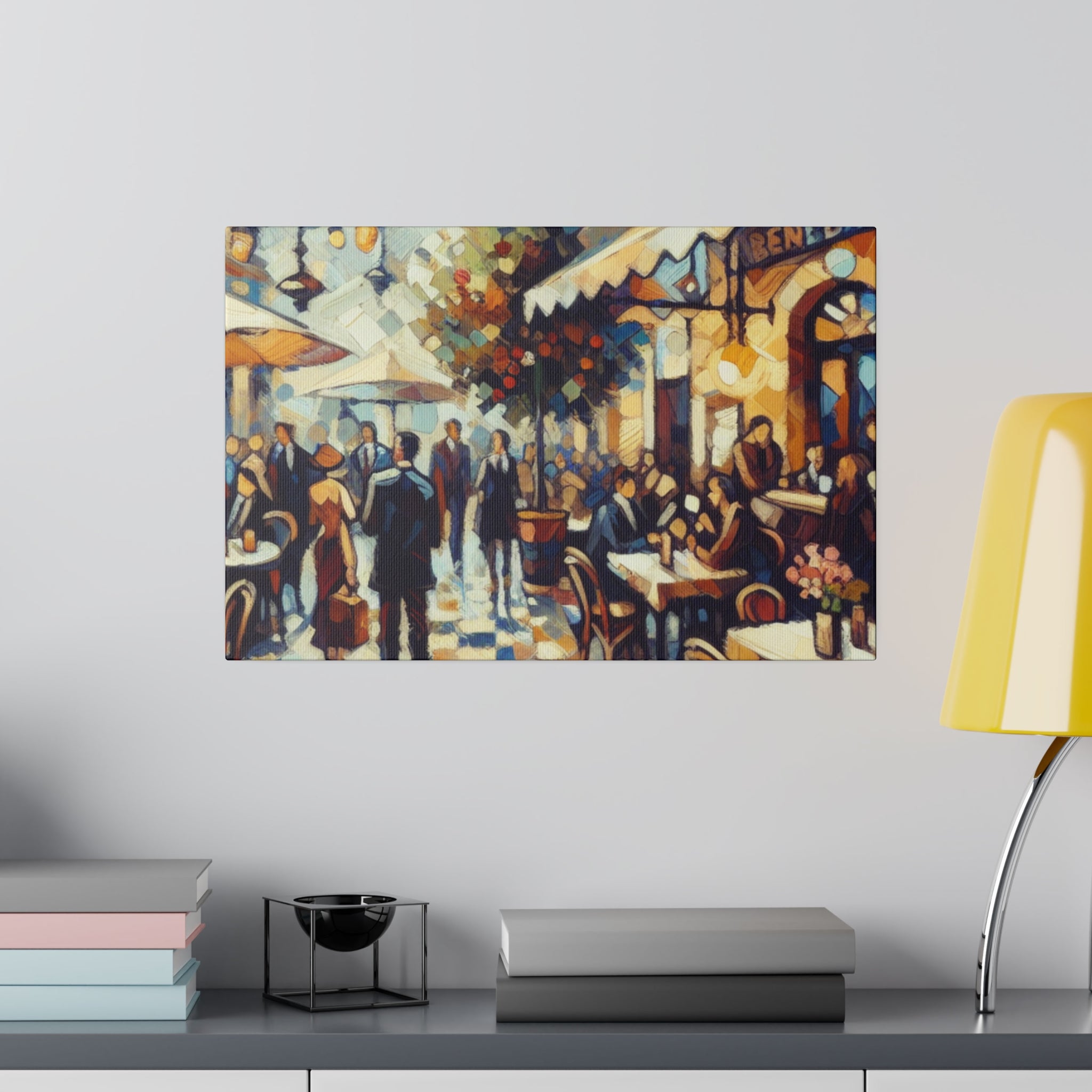 European Serenity Scenes Cafe Artwork Canvas