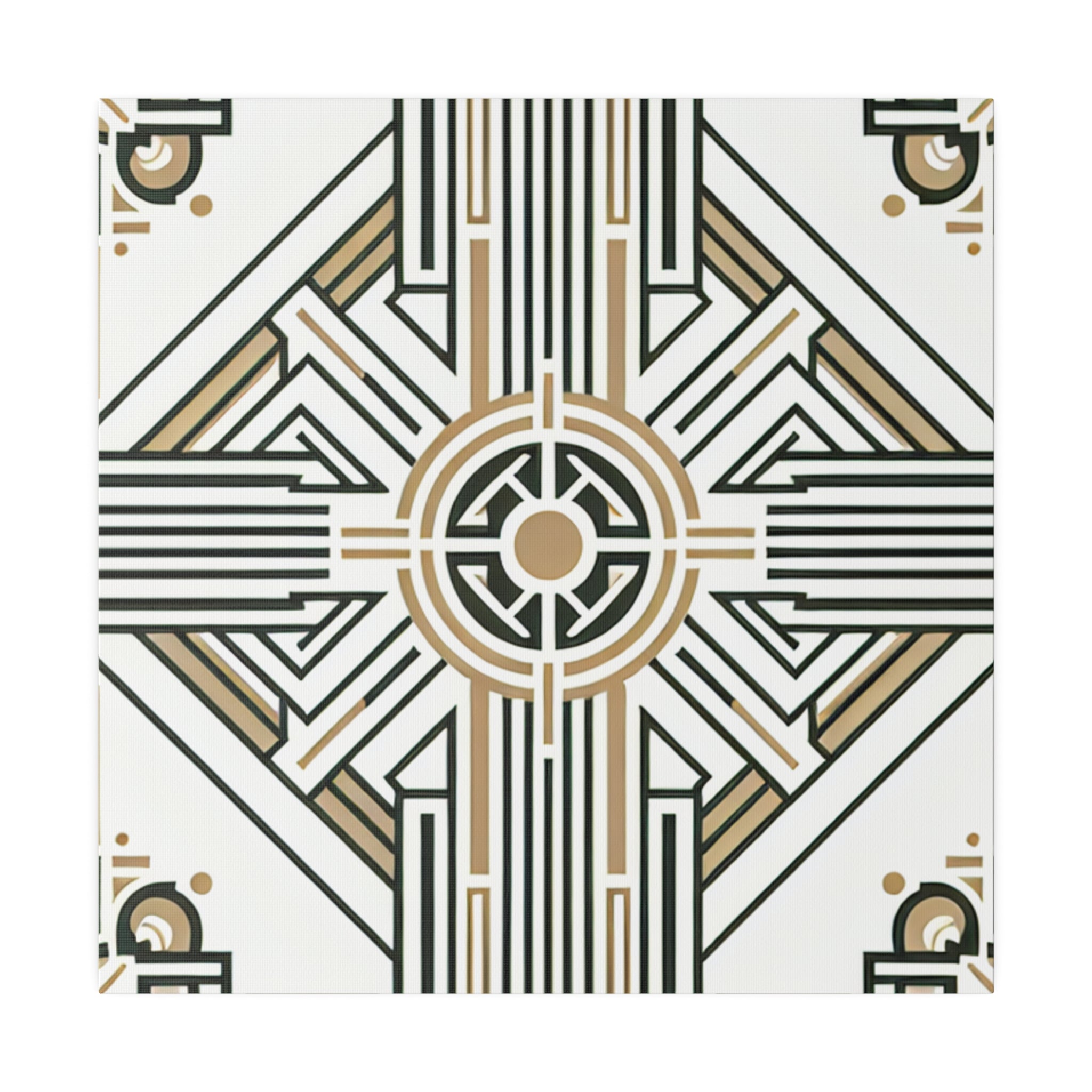 Deco Dream Revival Pattern Art Deco Wall Art Canvas